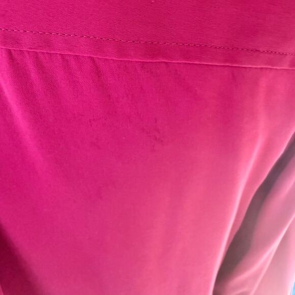 QUINCE Washable Silk Stretch Blouse Lot of 2 – Navy & Fuchsia, Size M - Picture 11 of 11